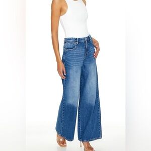 Forever 21 Medium Blue Baggy Jeans, Wide Leg, NWT, size 34